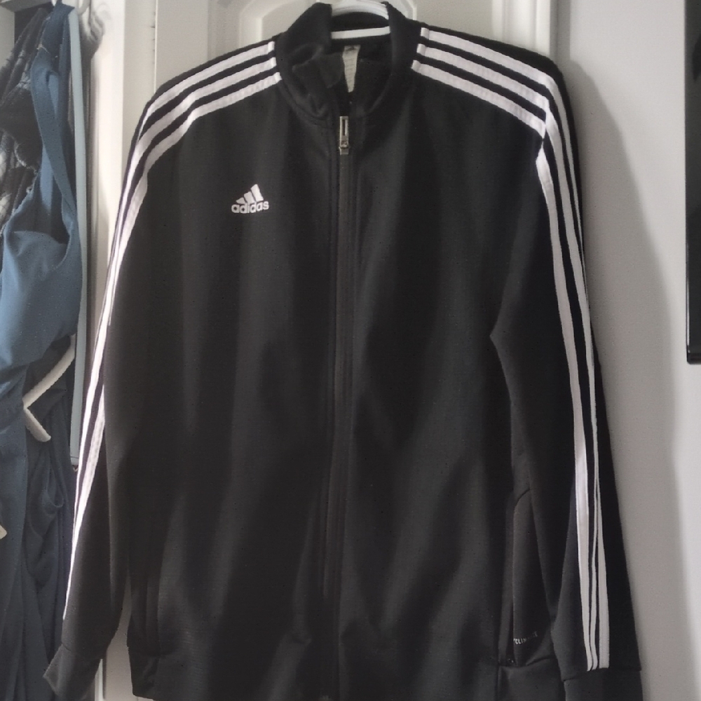 Adidas Black and White Bomber Jacket